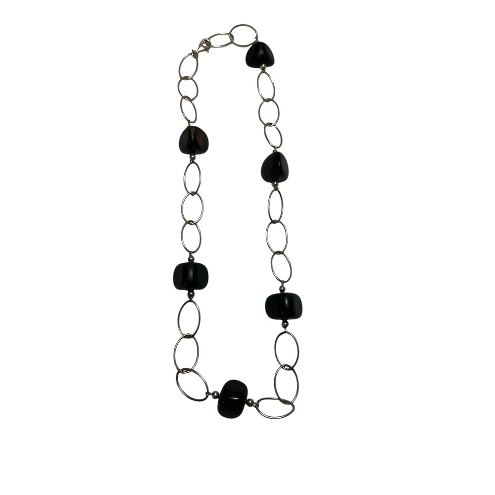 Silpada Womens Necklace N1359 Retired Ebony Wood Sterling Silver
